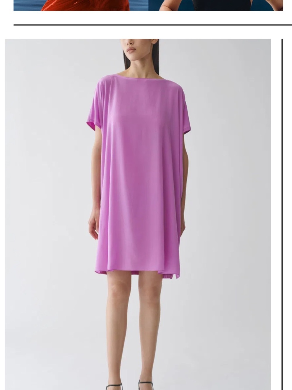 COS Organic Cotton-Mulberry Silk Relaxed Tunic Dress